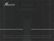 Tablet Screenshot of mayer-electric.com